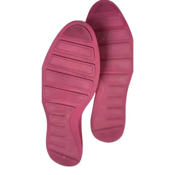 Cole Haan ZeroGrand Oxford Shoes Women 10 White Suede Pink Sole Lace Up Wingtip - Picture 5 of 12